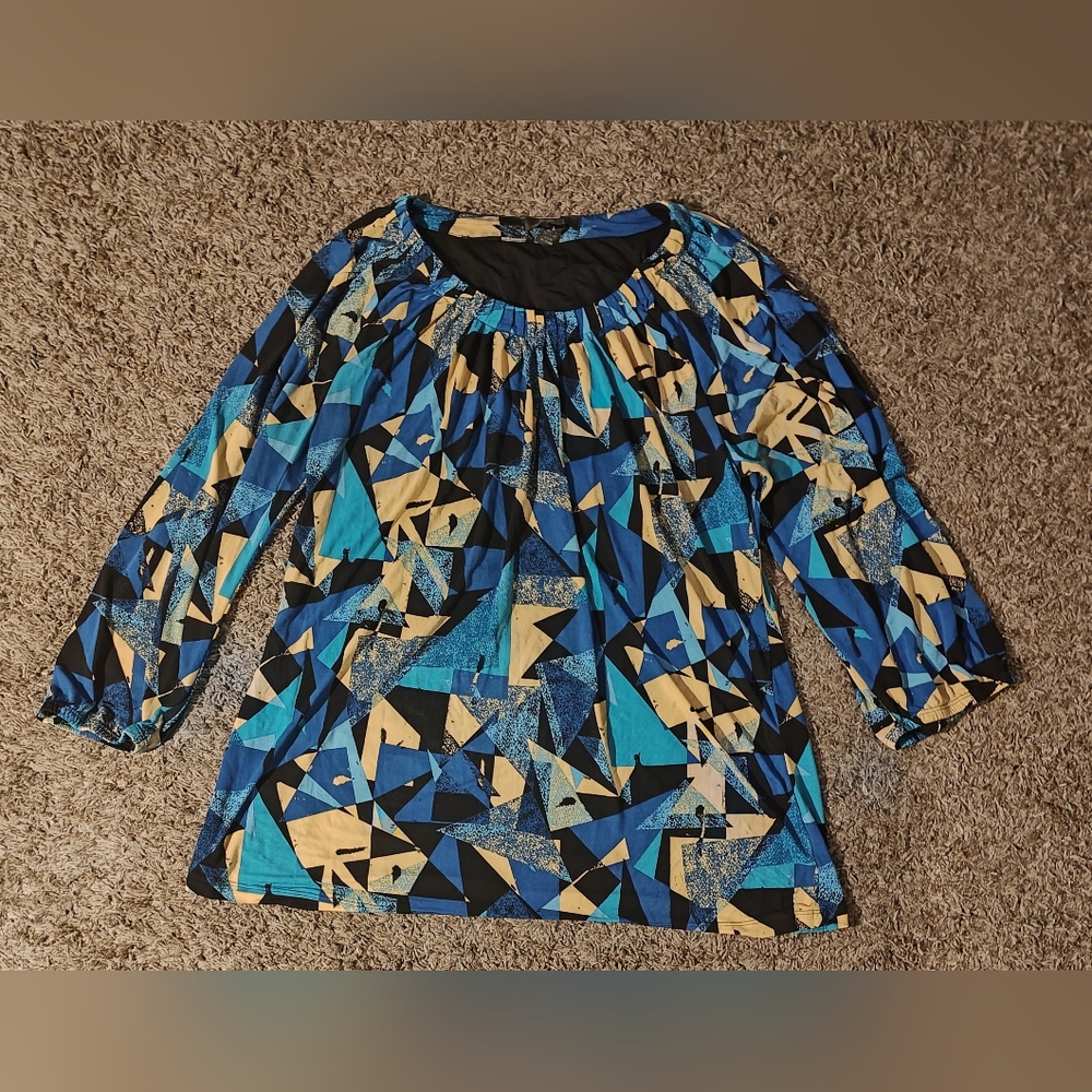 Style & Co. Tops | Multicolor Abstract Top